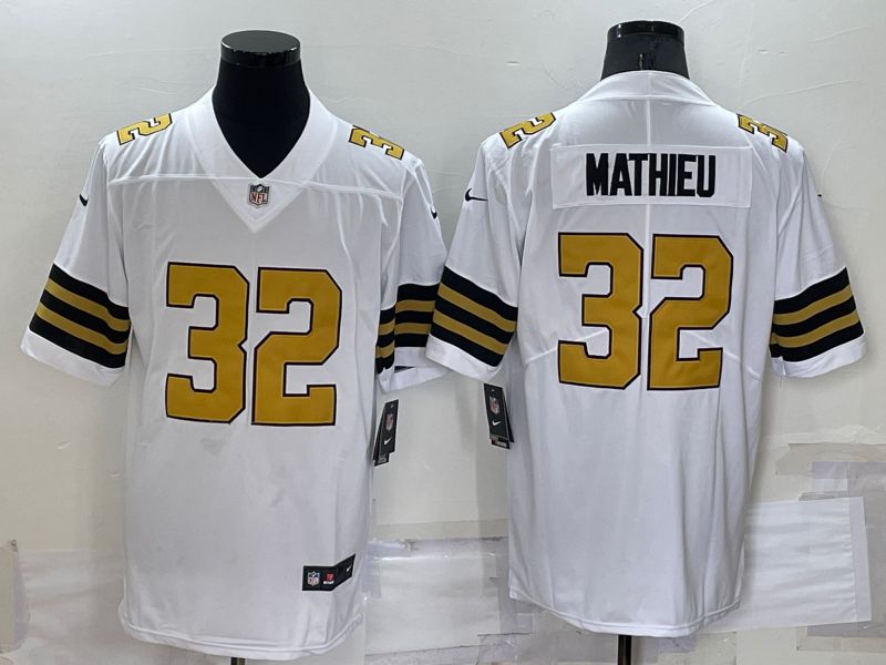 Men New Orleans Saints #32 Mathieu Nike White Vapor Untouchable Limited Player NFL Jersey